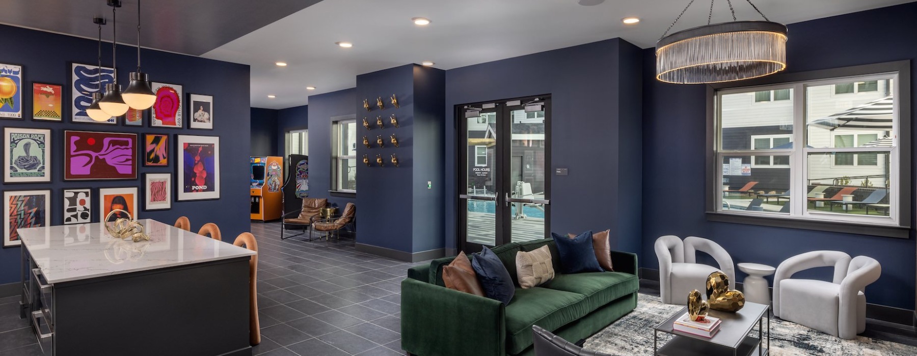 interior of clubhouse