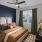 Bedroom with natural lighting and high ceilings