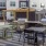 Grilling station and lush landscaping