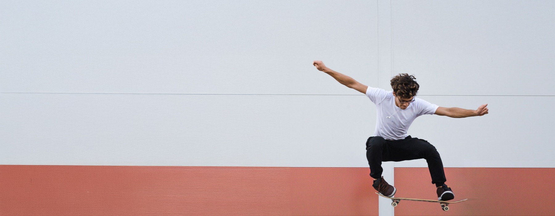 a man on a skateboard